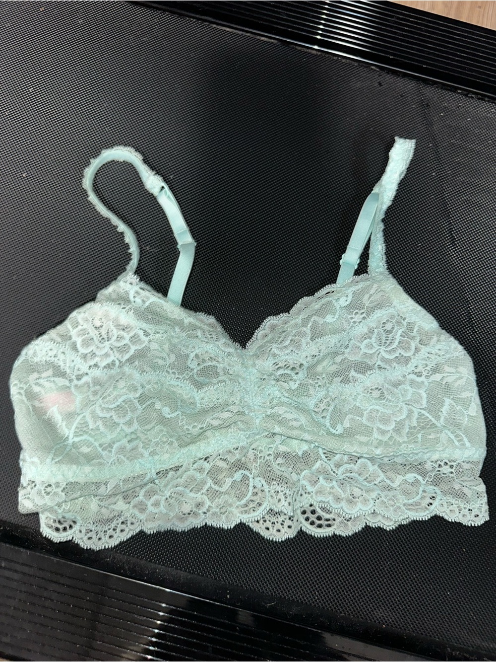 PINK Victoria's Secret Lace Bralette in Mint